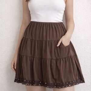 Xhilaration Women's Tiered Skirt - Size XL